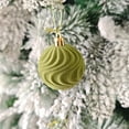 thumbnail image 5 of HCBY 30Pcs Sage Green Velvet Christmas Balls Bulk 2.36 Inch Flocked Christmas Tree Ornaments Shatterproof Plastic Balls for Christmas Tree Decoration Hanging Ornaments, 5 of 9
