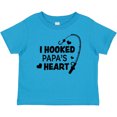 thumbnail image 3 of Inktastic I Hooked Papa's Heart with Fishing Rod Boys or Girls Baby T-Shirt, 3 of 5