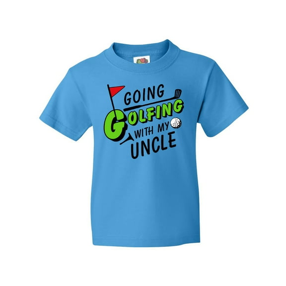 Inktastic Going Golfing with My Uncle- Kids Golf Youth T-Shirt
