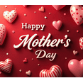 thumbnail image 4 of Red Background Banner with Roses Hearts and Glitter for Mother's Day Decorations Party Supplies Photography Props Mother Day Backdrop Happy Mothers Day Decors, 4 of 4