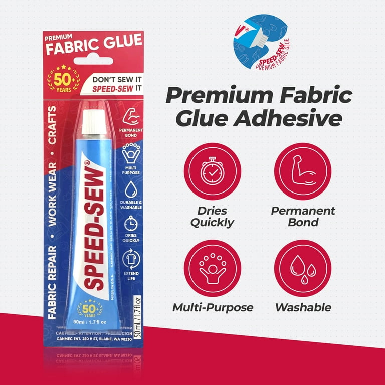 Cloth Repair Sew Glue 50ml,instant Sew Glue Bonding Liquid,quick Dry Multi  Fabric Sew Glue, Fabric Glue For Clothing Permanent Washable For All Fabric