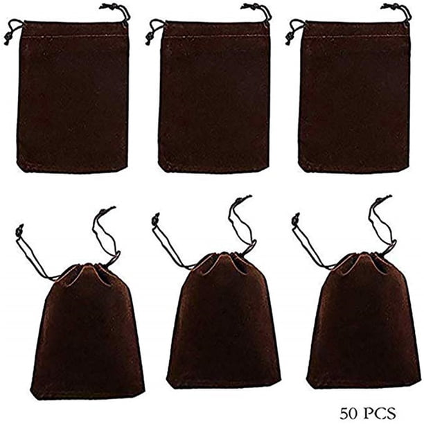 Bolsas de Tela para Joyas Ganfancp con Cordón Bolsa de Regalo de Navidad Liquidación 50 Bolsas