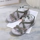 thumbnail image 2 of Sandalias Casuales Verano para La Playa Zapatos Planas Bohemias Puntera Abierta Cómodas Con Soporte El Mujeres, 2 of 9