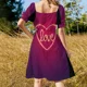 thumbnail image 5 of Vestido sin mangas con letrero de neón de corazón de amor vestidos para mujer vestido de fiesta de diseñador de lujo vestido, 5 of 7
