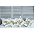 thumbnail image 6 of Ambesonne Christmas Throw Pillow Cover 4 Pack, Dog in Vintage Car, 18", White Multicolor, 6 of 6