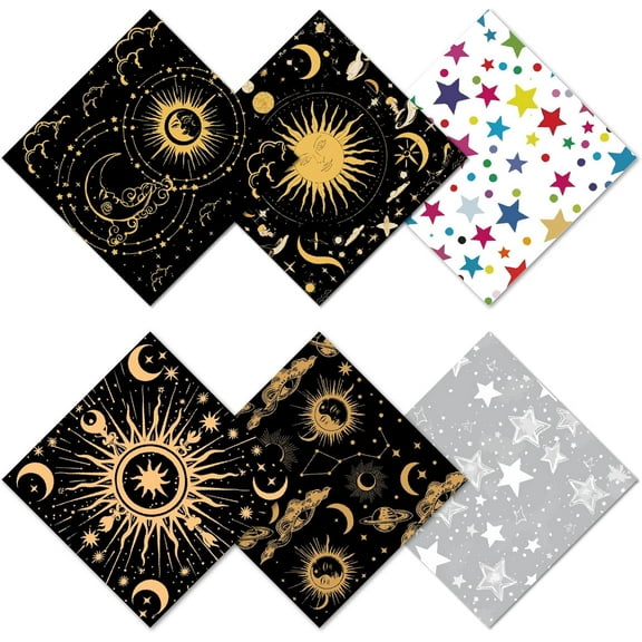 6 Packs Glasses Cleaning Cloth Moon Microfiber Cloth Soft Multicolor Cleaner Glass Reusable Thicken Wipes Clothes for Eyeglasses Camera Cell Phone Lens Screens Glasses 6.1x6.1 Inch