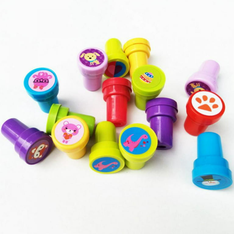 10pc Toy Stamps For Kids Self-Ink Teacher Stamps Kids Favor Children  Treasure Box Prize Classroom