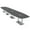 Asian Night w/Silver Base with Electric, variant on 20 Person Modular Arc Boat Powered Conference Table Black Bases 20 Ft