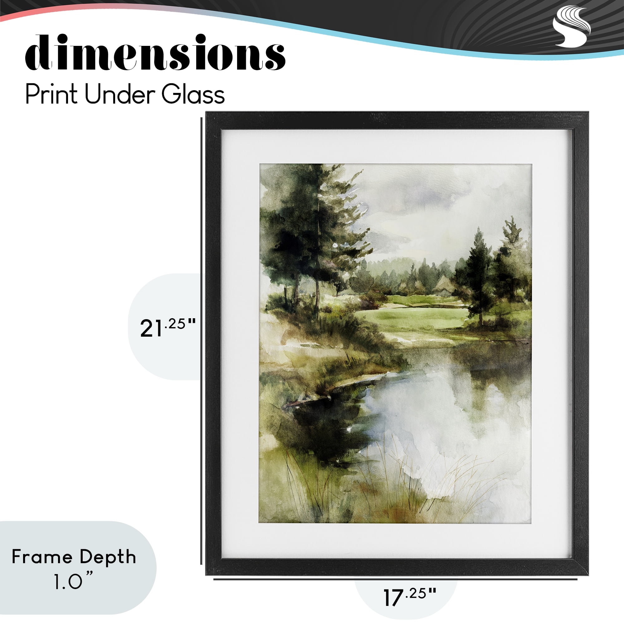 Stupell Industries The Secret Grove Black Framed Print Under Glass, design by Svetlana Aleynikova