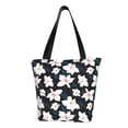 thumbnail image 2 of Kdxio Lilies Flowers Women Reusable Grocery Bags Foldable Ripstop,Reusable Shopping Bags for Shopping,Gym,Gift, 2 of 8