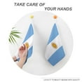 thumbnail image 4 of Argentina Flag Towels for Bathroom, Kitchen, Gym, Towels, Soft, Highly Absorbent, Hanging Towel with Hanging Eyelet, 4 of 8