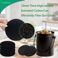 thumbnail image 4 of 12 PCS 7.25 Inch Kitchen Compost Bin Charcoal Filters Replacement Round, Activated Carbon Filter For Waste Bins For Countertop Trashcan, 10mm Thick, 4 of 6