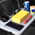 thumbnail image 4 of Kenally Volante de para coche, carrito de trabajo para comer, bebida, comida, café, soporte para artículos, bandeja para coche, ordenador Automoción decorativa y accesorios Gris Kenally VI001106-02B, 4 of 6