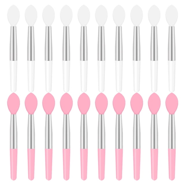 Minkissy 20Pcs Assorted Color Silicone Lipstick Brush for Home Use and Professional Lip Makeup