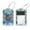 multicolored 3, variant on PhooArto 2 Pcs Skull Hawk Moth Pattern Luggage Tag for Suitcases, Leather Baggage Tags Identifiers for Travel, Stainless Steel Loop Name ID Label for Women Bag Backpack
