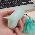 thumbnail image 4 of Kaleidio Case For Apple AirPods Pro [Thick Silicone] Fluffy Fur Ball Key Chain [Strap] Accessory Cover [Glittery Mint Green], 4 of 6