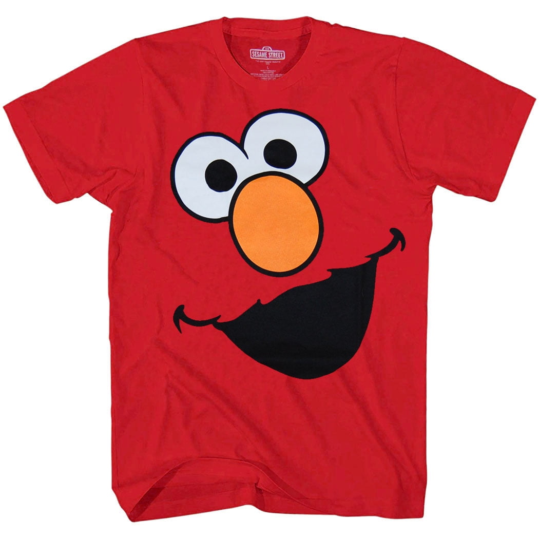 Sesame Elmo Oversized Face T-Shirt - Walmart.com