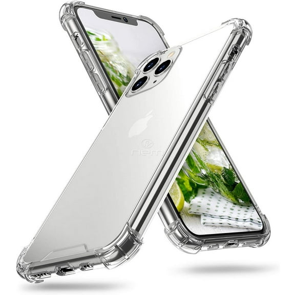 For Apple iPhone 12 Pro Max 6.7 inch Full Body Hybrid TPU Transparent Bumper Case Cover Clear