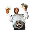 thumbnail image 2 of Men'S Retro Boxing Legend Pattern Cotton T-Shirt - 100% Cotton Crew Neck Street Top with Money & Belt Print, 180g Medium Stretch Fabric, All Season Casual Hip Hop, 2 of 6