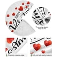 thumbnail image 2 of GZHJMY Valentine's Day Love Christmas Tree Skirt Home Decoration Large Round Christmas Tree Skirt for Holiday Party Home Christmas Day Ornaments, 35.4", 2 of 6