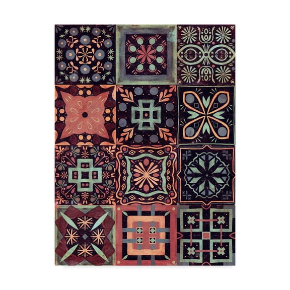 Trademark Fine Art 'Kaleidoscope Tile IV' Canvas Art by Victoria Borges