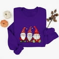 thumbnail image 2 of Christmas Womens Tops Gnome Print Shirt Costume Casual Round Neck Sweatshirt Pullover Xmas Long Sleeve Shirts Holiday Tops for Women, 2 of 6