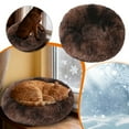 thumbnail image 6 of Round Calming Cat Bed with Plush , 15.7 Inch Washable Pet Bed for Indoor Cats & Small Dogs - Anti-Anxiety Donut Cushion with Thick Non- Base for Cozy Comfort, 6 of 6