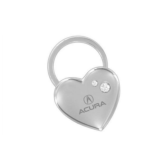 Acura Heart Key Chain Swarovski Crystals Keychain Fob