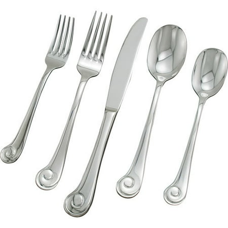 Ginkgo Sanibel 45 Piece Surf Flatware Set