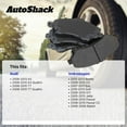 thumbnail image 3 of AutoShack Front Premium Ceramic Brake Pad Set for Volkswagen, Jetta 2005-2018 Beetle 2012-2013 Golf 2010-2013 Passat 2006-2010 Rabbit 2006-2009, FWD AWD L4 1.4L 1.8L 1.9L 2.0L L5 2.5L V6 3.6L, 3 of 5
