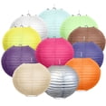thumbnail image 5 of WIRESTER 5pcs Set Purple 10 inch Hanging Paper Lanterns Decorative Kit Round Paper Lanterns for Birthday Parties, Weddings, 5 of 7