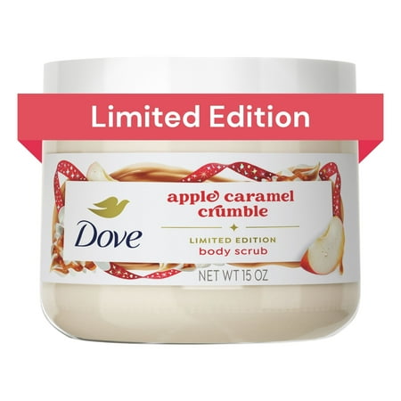 Dove Limited Edition Holiday Treats Apple Caramel Crumble Body Scrub, 15 oz