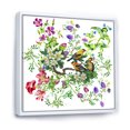 thumbnail image 3 of Designart 'Tropical Birds Sitting On Blooming Tree' Traditional Framed Canvas Wall Art Print, 3 of 5