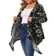 thumbnail image 4 of Suéter largo de mujer de talla grande bohemio de manga larga con frente abierto, cárdigan 2X camuflaje, 4 of 6