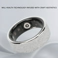 thumbnail image 3 of Bague de Santé Intelligente, Puce Intelligente en Résine d'Acier Inoxydable Pailletée Modes Sport Application Charge Magnétique Bague Intelligente pour Couples 8#,9#,10#,11#,12#, 3 of 7