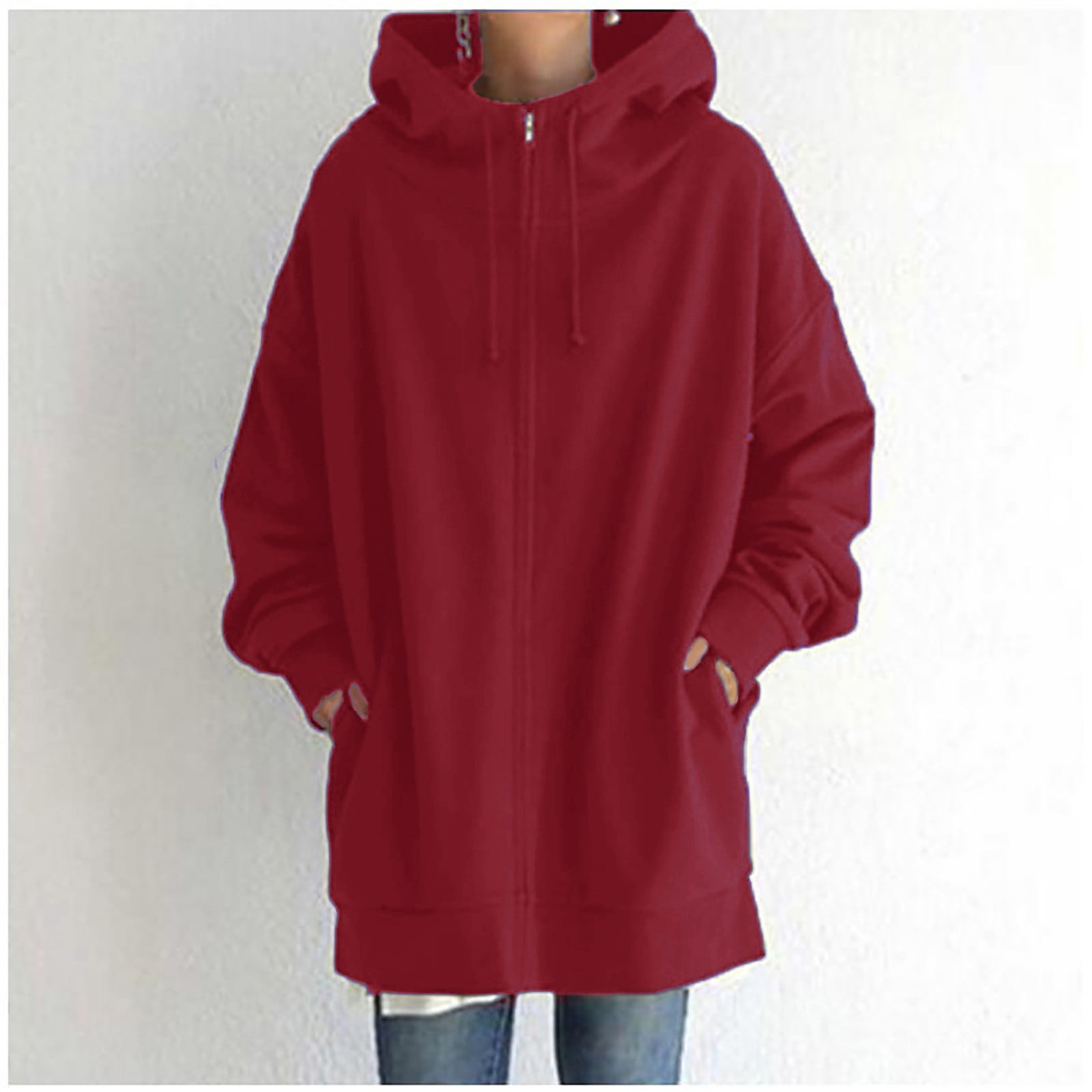 fvwitlyh Jacket Women's Poncho Cape, Cloak Coat, Snuggly Hooded Wearable Blanket, Gift Idea for Adults and Teen Girls