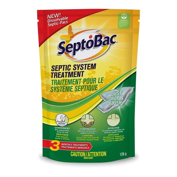 SeptoBac Septic System Treatment Dissolvable Septic Pacs