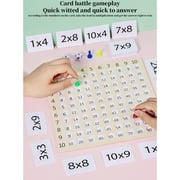 Multiplication Tables Puzzle Toy, Math Learning Education Tool, Elementary School Teaching Aid Toy, Multiplication Mnemonics Game Set, Interactive Parent Child Gift Toy