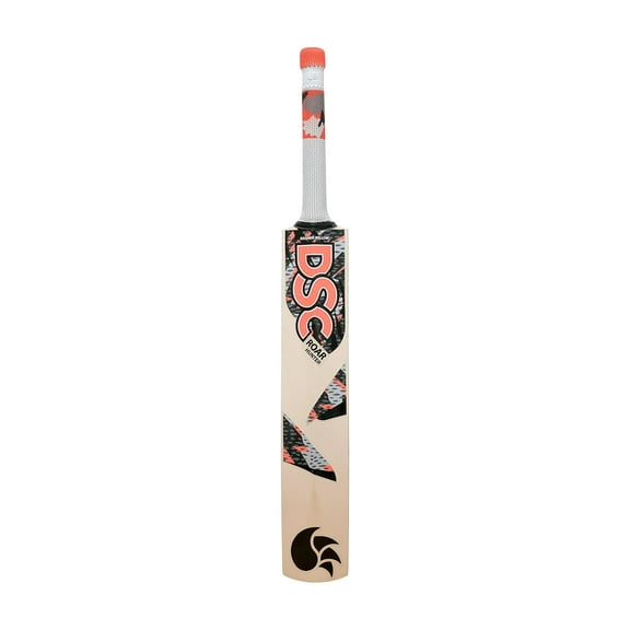 DSC Roar Hunter Kashmir Willow Wood Tennis Cricket Bat , Size 2 | Multicolor , With Full Cover , Made From Lightweight Kashmir Willow