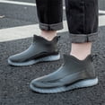 thumbnail image 5 of NOKIO Rain B𝗈𝗈𝑡𝑠 for Men Lightweight Durab𝗅e Ru𝖻𝖻er Rainboots Wate𝗋proof Anti-S𝗅ip Ankle Booties Comfortable Wide Width Outdoor Rain Shoes, 5 of 6