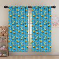 thumbnail image 5 of Blackout Kids Curtains,Excavator and No Entry Sign Blue Children's Insulated Curtains Set Of 2,Bedroom Essentials,Toddler Room Decor 52"x63", 5 of 5