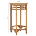 thumbnail image 4 of vidaXL Bar Table 23.6" Solid Wood Teak, 4 of 6