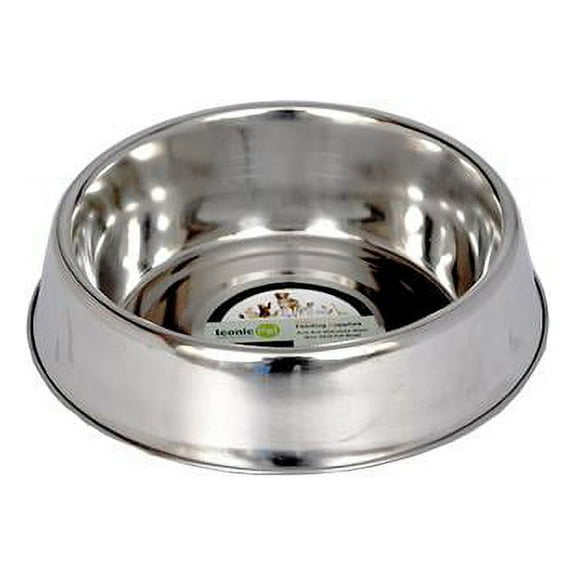 Iconic Pet 92193 24 oz Anti Ant Stainless Steel Non Skid Pet Bowl for Dog or Cat, 3 cup
