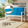 thumbnail image 3 of vidaXL Indoor/Outdoor Bench Cushions 2 pcs, Non-slip, Water-Repellent, Light Blue 47.2"x19.7"x2.8", 3 of 8