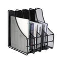 thumbnail image 2 of Sonew File Stand, File Organizer,4 Slots Metal Magazine Book File Stand Organizer Sorter Vertical Holder Office Home School, 2 of 8