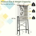 thumbnail image 4 of ETASE Over The Toilet Storage Cabinet, Toilet Storage Cabinet with Adjustable Shelves and Barn Door, 4 of 9