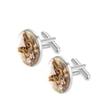 thumbnail image 2 of Butterfly Men's Stainless Steel Cufflink Set for Dress Shirts, Made of Stainless Steel, Ideal for Formal Events and Business Meetings, 2 of 6