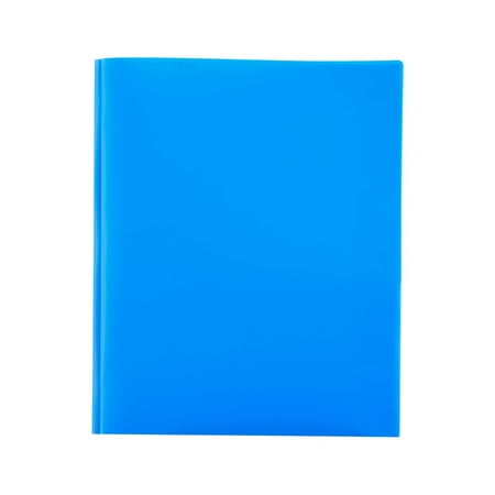 Mfigree File Folders, Letter Size, Folders with Pockets and Prong with Fasteners, Pen+Gear 3 Prong 2 Pocket Poly Folder Plastic for Office Supplies Travel Accessories