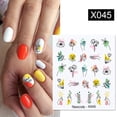 thumbnail image 1 of Calcomanías 3D de líneas geométricas de mármol fluorescente Harunouta, pegatinas para uñas, deslizador de hojas de flores para uñas, decoración artística de uñas para primavera y verano Tan Jianjun unisex, 1 of 2