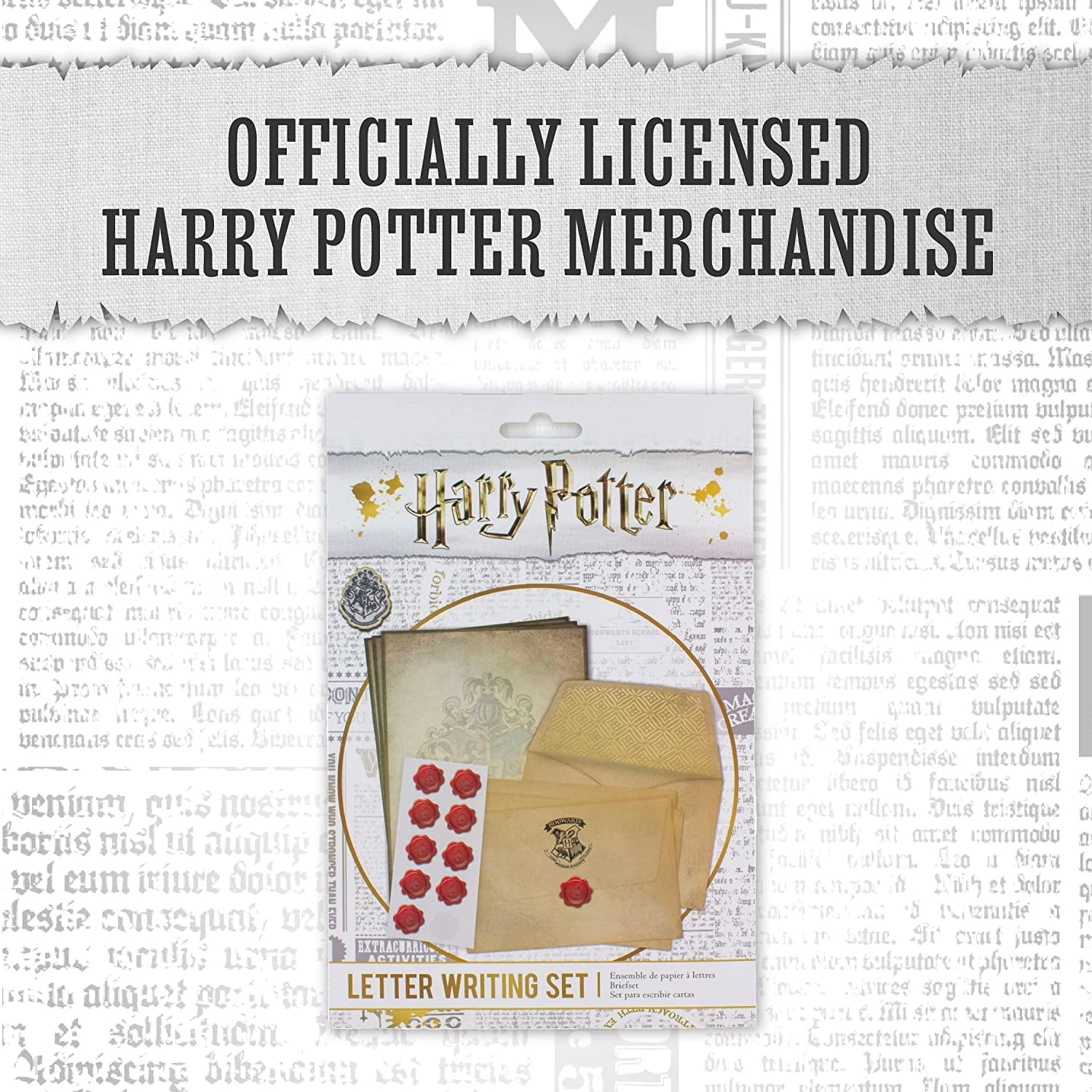 Paladone Hogwarts Letter Writing Stationery Set - Officially Licensed Harry  Potter Merchandise 
